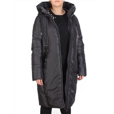 22607 BLACK Пальто зимнее женское SOFT FEATHERS (200 гр. био-пух)