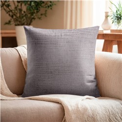 Наволочка декоративная «Этель» Velvet, 43×43 см, серая