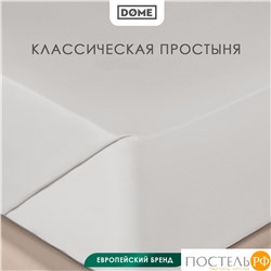 DOME ФАРОСТА с-сер Простыня 200х220 (см), 1пр., хл/сат