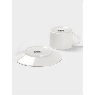 Чайная пара Magisto English tea party, 220 мл, фарфор, белая