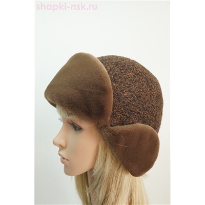 Нон-стоп шерсть ладен Ушанка женская (55-58)