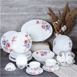 Столовый набор 36 предметов / 36/LHP-FW4 (7027) /уп 2/ Синяя роза