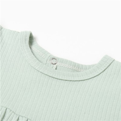 Платье и повязка Крошка, Я BASIC LINE, рост 62-68 см, зеленый