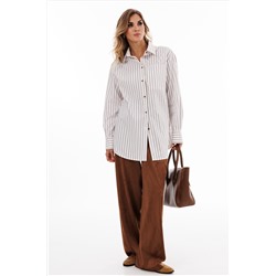 Блуза EOLA 2919 молочный_полоска