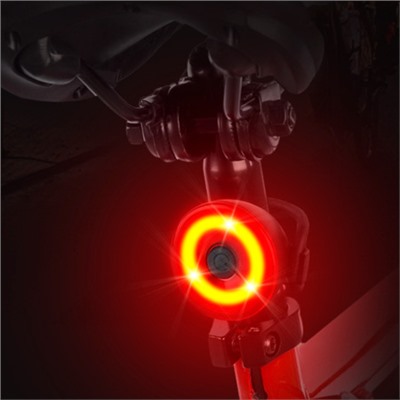 Фонарь задний COMIRON "PHAROS" корпус: ABS, IP67; свет: 3LED, 80lm CR2032х2. два режима, 15 г,  до 100 часов работы в сигнальном режиме /уп 120/480/