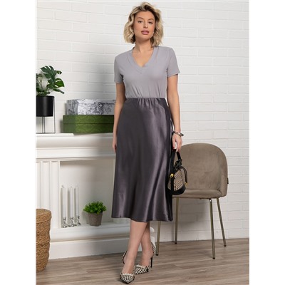 Юбка Коссаль (пыльно-графитовая) Ю15316-46М