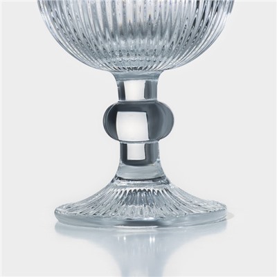 Бокал для вина Magistro «Грани», 250 мл, 8×14.5 см, стекло, прозрачный