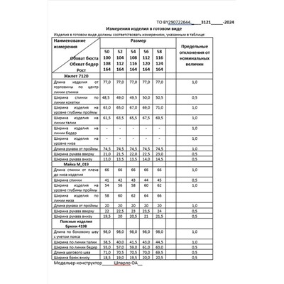 Deesses 3121, Брюки,  Жакет,  Футболка