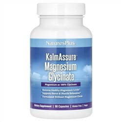 NaturesPlus, KalmAssure, глицинат магния, 210 мг, 90 капсул (70 мг на капсулу)