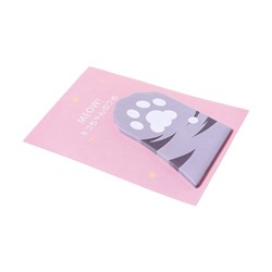 Блок для записей 45×75 мм, 30 листов «Серая лапка»