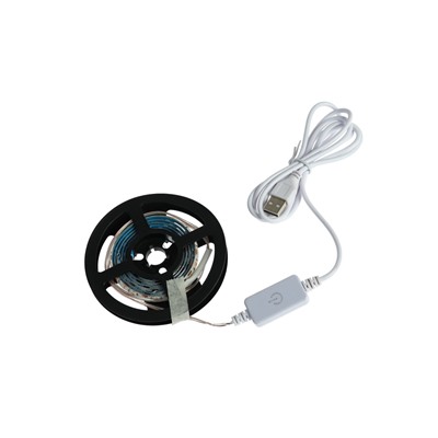 Фитолента для растений Luazon Lighting, светодиодная, 6.2 Вт, 1 м, IP65, 5 В, 60 LED/м, диммер, USB, SMD5050, мультиспектральная