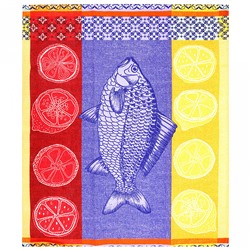 Полотенце кухонное рогожка 48х62см "Фестиваль вкусов-2", 171г/м2, хлопок 100%, "Домашняя мода" (Россия)