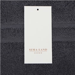 Коврик махровый SL HOME: Basic "Гри Сандре" 50х70 см, 100% хлопок, 730 г/м2