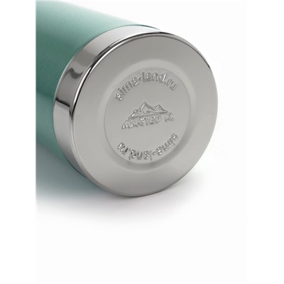 Термос Мастер К, 1 л, 2 крышки-кружки, нержавеющая сталь, бирюзовый