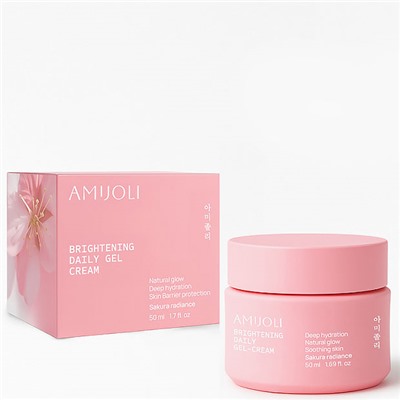 AMIJOLI Дневной крем-гель для лица с гранулами масла мориги и экстрактом сакуры 50 мл