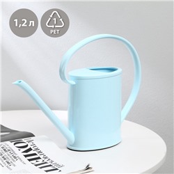 Лейка с длинным носиком, 1.2 л, без рассеивателя, голубая, Greengo