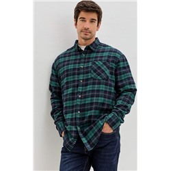 Рубашка F521-0460 green-blue