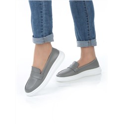 03-ZL-8501 DK. GRAY Полуботинки женские (натуральная кожа)