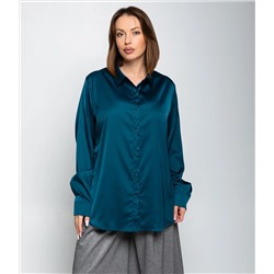 Рубашка #ОКТ085005, морская волна