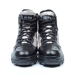 04-2221-4 BLACK Ботинки зимние женские (искусственные материалы)