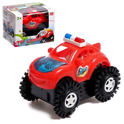 УЦЕНКА Машина-перевёртыш «Кабриолет», работает от батареек, световые эффекты, МИКС