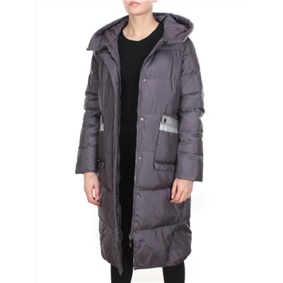 2115 DARK GRAY Пальто зимнее женское MELISACITI (200 гр. холлофайбера)