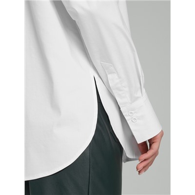 Блузка белая с карманом