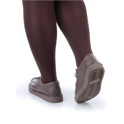 01-D7583-6 BROWN Ботинки демисезонные женские (натуральная кожа)