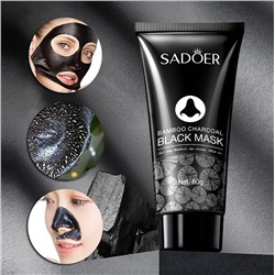 Маска-пленка с бамбуковым углем очищающая с эффектом пилинга Sadoer, 60 гр.