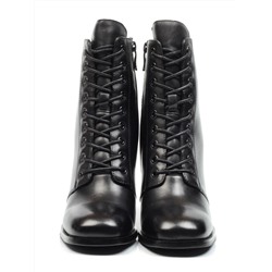 04-E29W-15A BLACK Ботильоны зимние женские (натуральная кожа, натуральный мех)