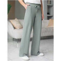 Брюки прямые из премиального футера двухнитки с эластаном