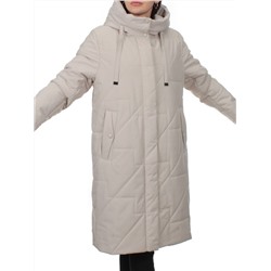 1132 BEIGE Пальто зимнее облегченное женское (холлофайбер 150 гр.)
