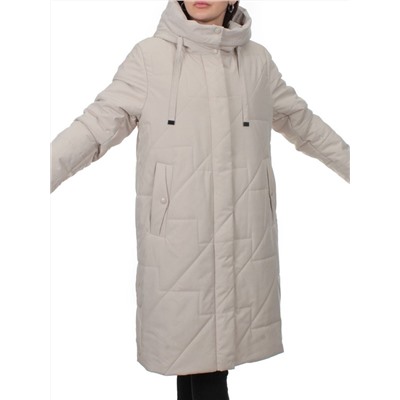 1132 BEIGE Пальто зимнее облегченное женское (холлофайбер 150 гр.)