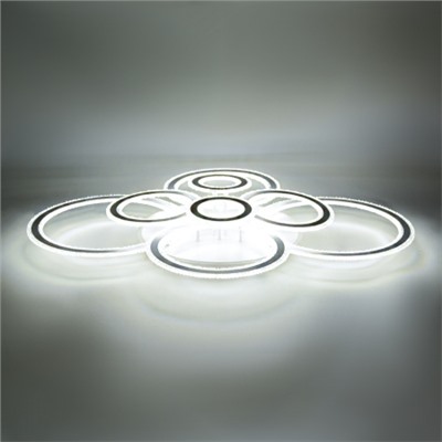 Стационарный светильник / LED-люстра потолочная. Цвет: белый (552W / 1125*840*180)" / LED white + yellow 3000K~6500K / K26023W/2+2+2+2 / уп 1