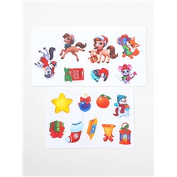 Игрушка развивающая новогодняя «Веселые липучки. Веселая лошадка»