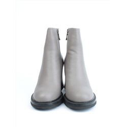 04-M3-9206 GRAY Ботильоны зимние женские (натуральная кожа, натуральный мех)