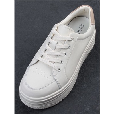 03-YC457-1 BEIGE Кроссовки женские (натуральная кожа)