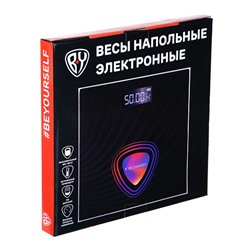BY Весы напольные электронные LIMITED EDITION, ЖК-дисплей, макс. нагр. до 180кг, 28х28х0,5см