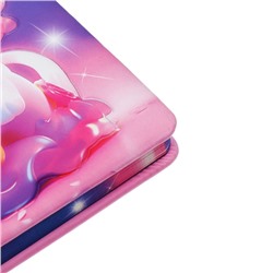Записная книжка подарочная 96л,линия, цветной срез,обложка ПВХ 3D Кошка (17,7х12,4см)