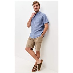 Рубашка к/р лен F111-0450 jeans