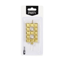 Свеча Цифра / KL-19gold /уп 360/