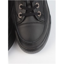 05-SD8-3D BLACK Кроссовки женские (натуральная кожа)
