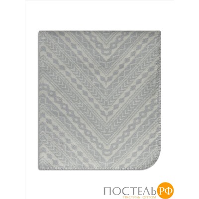 CASSIA ДЕВЕЛИ сер Плед 130x180, 1 пр., 60% хл., 40% акрил