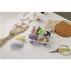 Органайзер для хранения мелочей, с подвесом, передвижные перегородки, 8 секций, 20×13.5×4.5 см, прозрачный