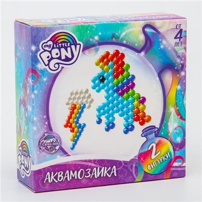 Аквамозаика «Радуга Дэш», 2 фигурки, 150 шариков, My Little Pony