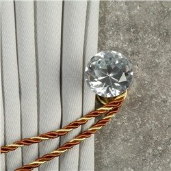 УЦЕНКА Держатель для штор Kd=001, однорожковый, цвет золото