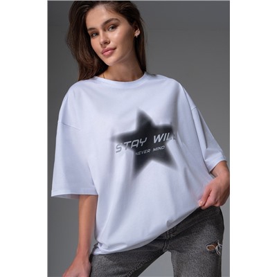 Футболка унисекс оверсайз Happyfox
