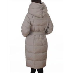 A625 GRAY/BEIGE Пальто зимнее женское (200 гр. био-пух)