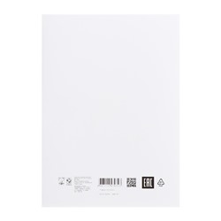 Папка для черчения А4, 24 листа «Школьная», без рамки, блок 200 г/м²