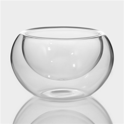 Пиалы с двойными стенками Magistro «Сакура», набор 6 шт.: 50 мл, стекло, прозрачные